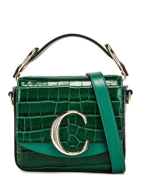 chloe mini c bag green|chloe mini tote bag.